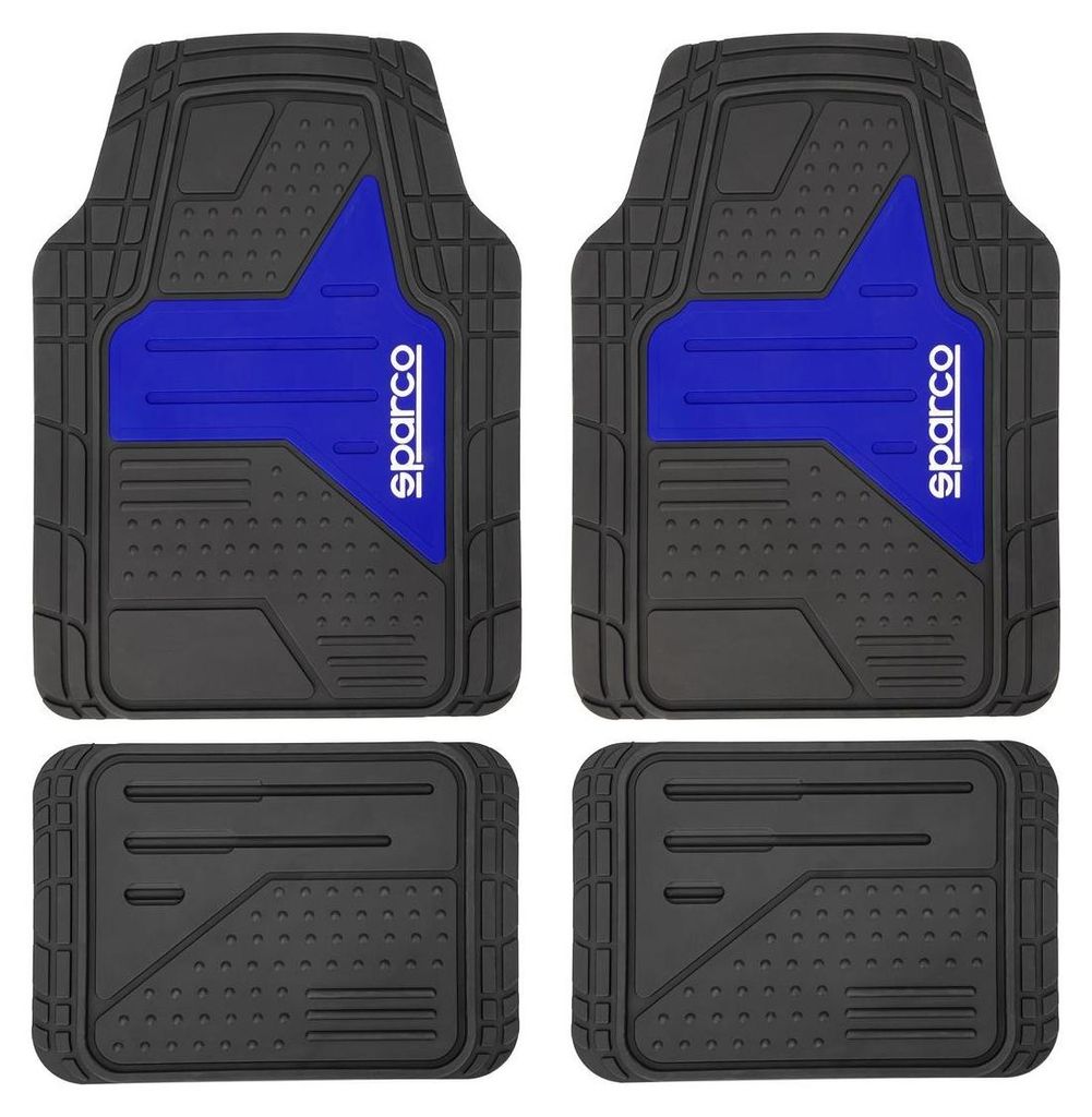 SPARCO Universal-Fußmatten SPF511BL Vorne und Hinten 65 (front) 32 (rear)cm 46 (rear) 49 (front)cm PVC 3.6kg