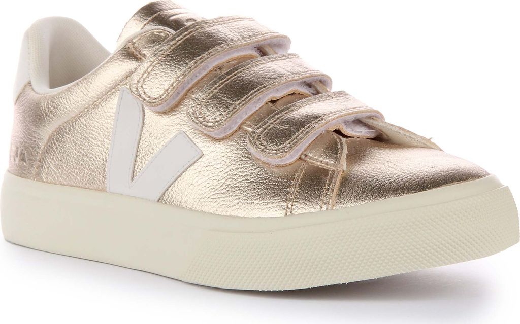 Veja Recife Herren Chromefree Leder Drei Riemen Turnschuhe Bronze – 11 UK - 45 EU - 11,5 US