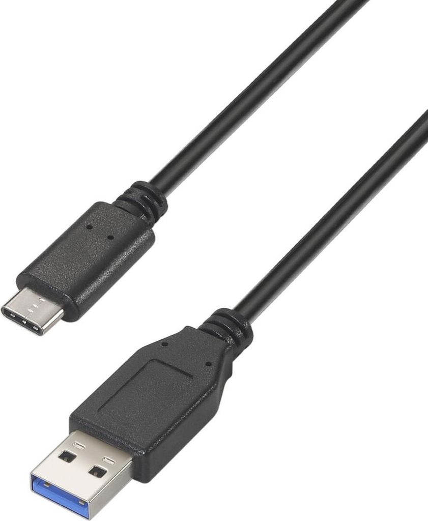 AISENS A107-0450, 1,5 m, USB A, USB C, USB 3.2 Gen 2 (3.1 Gen 2), 10 Gbit/s, Schwarz