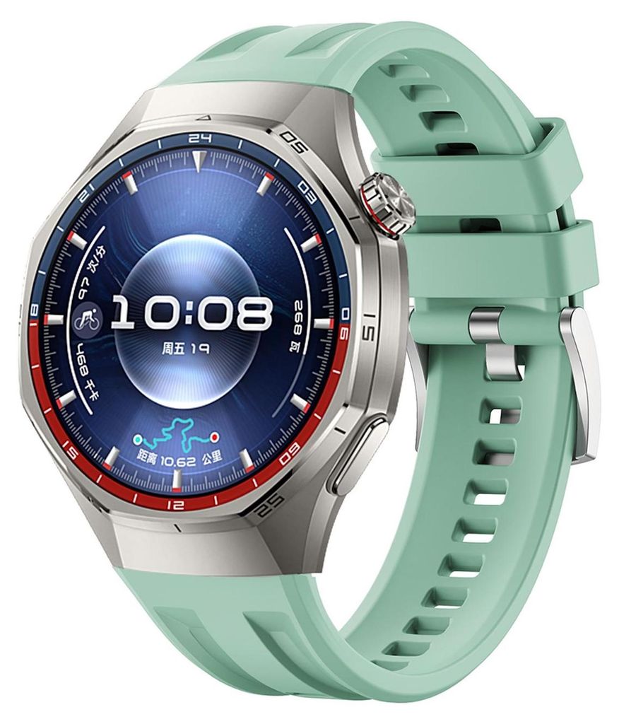 Silikon Armband für Huawei Watch GT 6 Pro Press Button & Seamless Design Türkis
