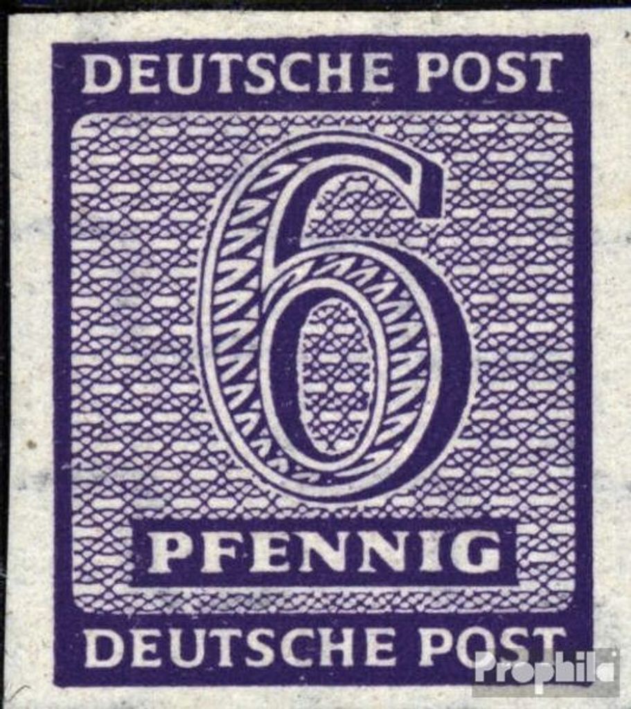 Briefmarken Sowjetische Zone (All.Bes.) 1945 Mi 117Y steigendes Wasserzeichen gestempelt Ziffer
