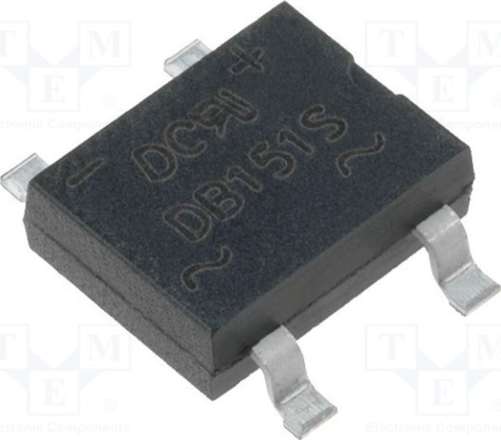 5x Einphasen Brückengleichrichter Urmax: 50V If: 1,5A Ifsm: 50A DB151S Einphasend