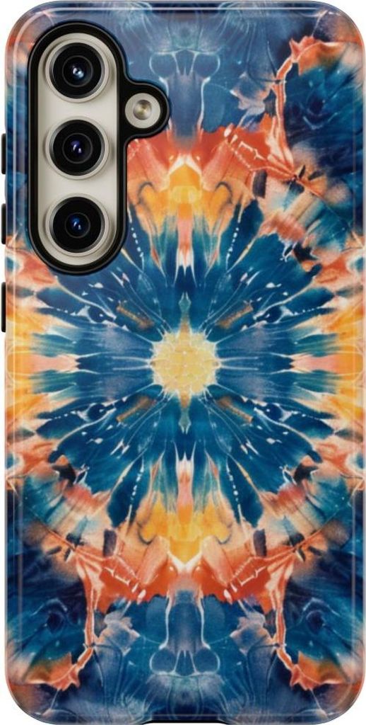 Buntes Mandala im Batik-Stil – Hülle Kompatibel mit Samsung Galaxy S24