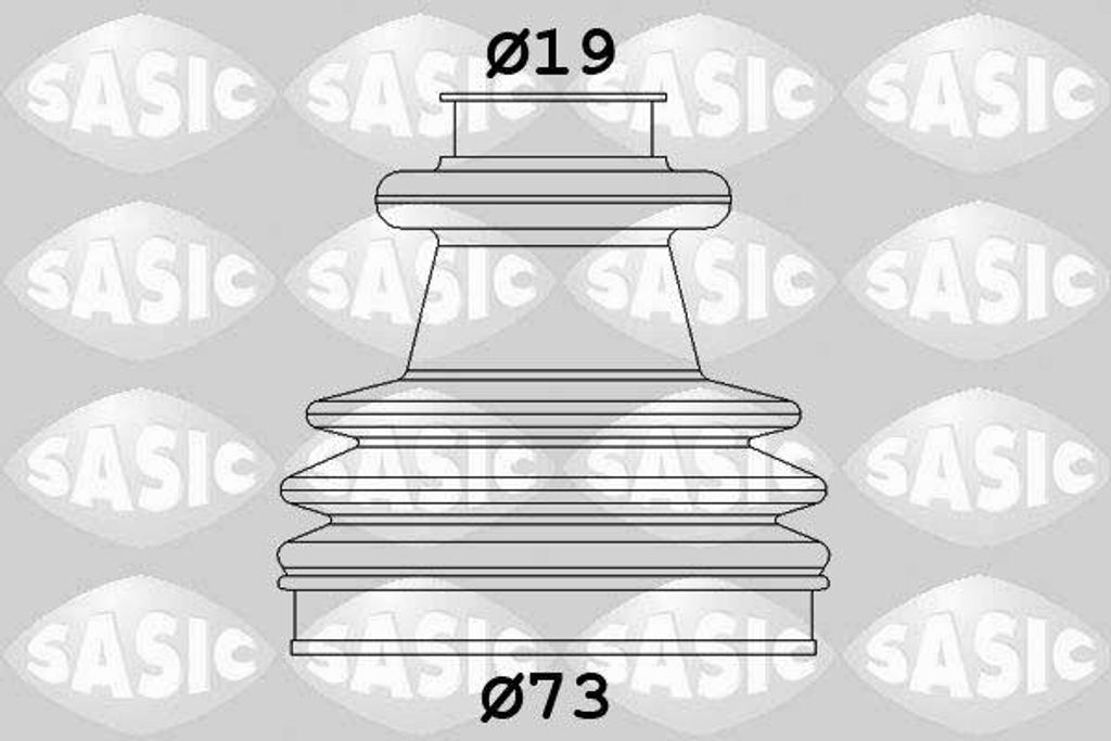SASIC 2933813 Manschettensatz, Antriebswelle OE 329381 kompatibel mit AX, 106, 205