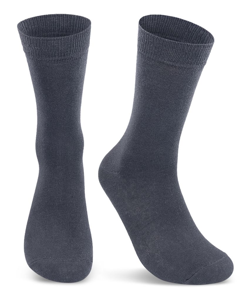 6 bis 42 Paar Herren Socken 100% Baumwolle Grau Schwarz Blau Anthrazit Business 