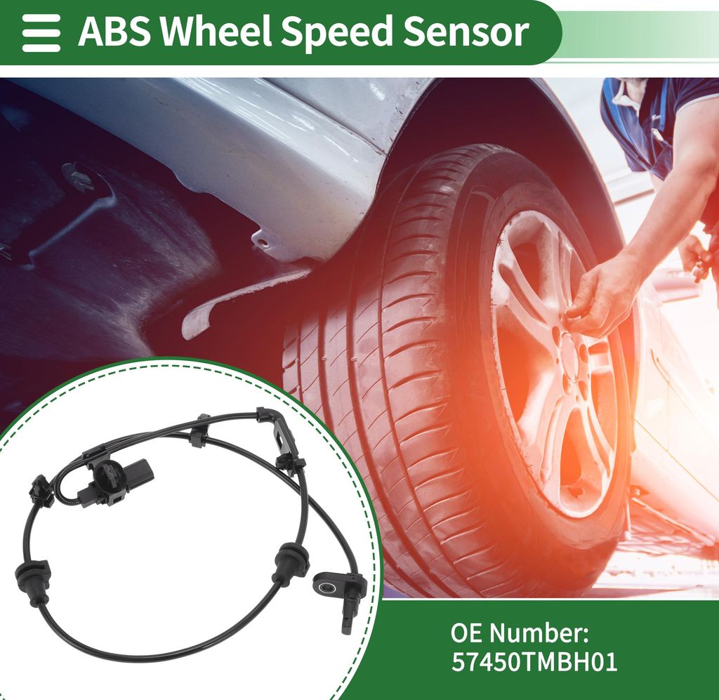 ABS Raddrehzahlsensor ABS Sensor Antiblockiersystem Sensor Nr.57450TMBH01 für Honda Crv 2017 Vorne Rechts