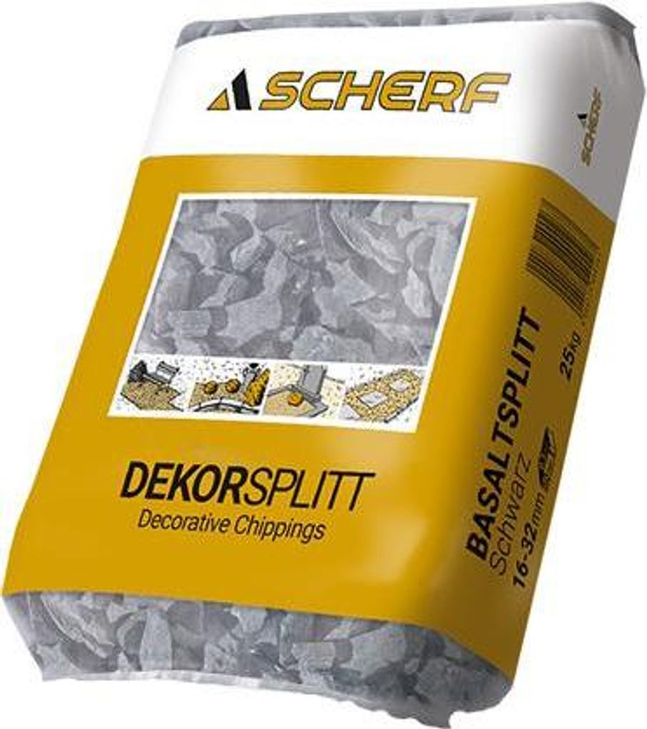 25kg SCHERF-Basaltsplitt Schwarz 22-32mm Produktbild 