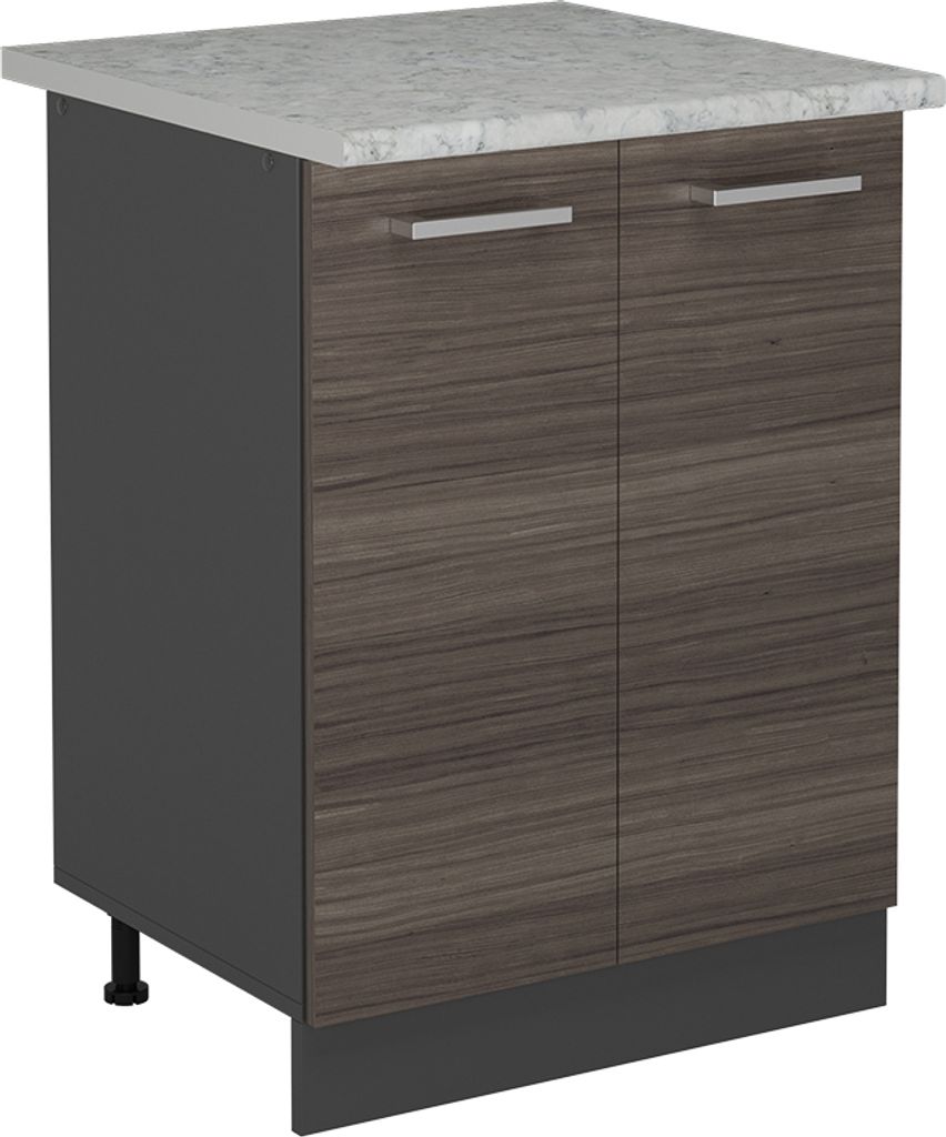 Küchenunterschrank Vicco R-Line Edelgrau 60 cm AP Marmor, Model 53602