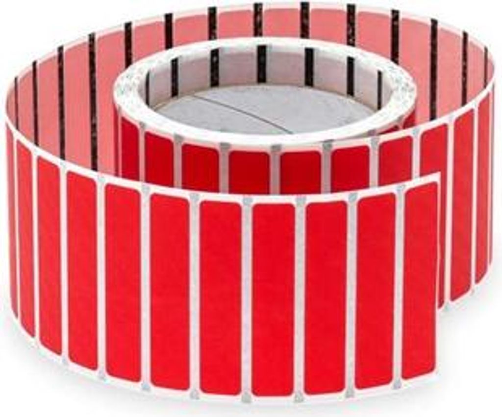 Selbstklebende Plombe, rot, 64 x 13 mm, 1000 Stück
