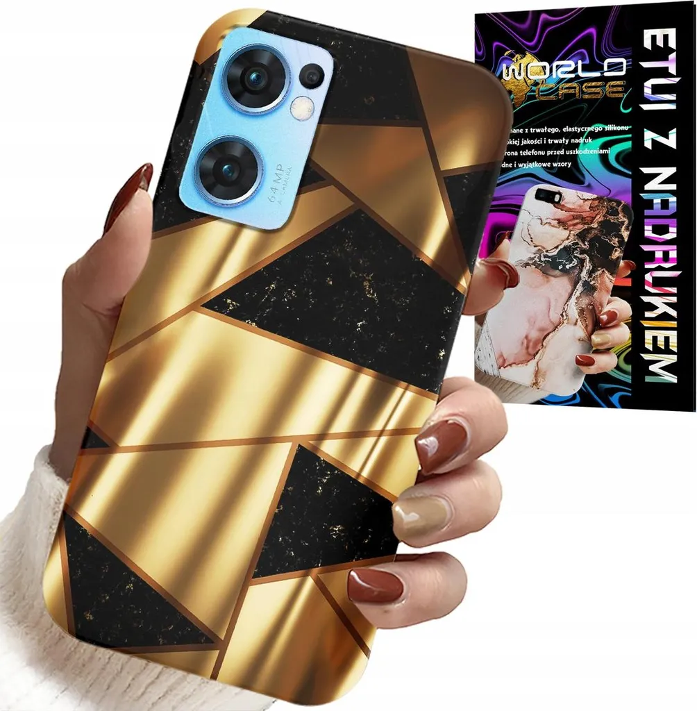 OFFERTA Custodia Oppo Reno7 5G Oro + Hydro Foil - Acquista Ora
