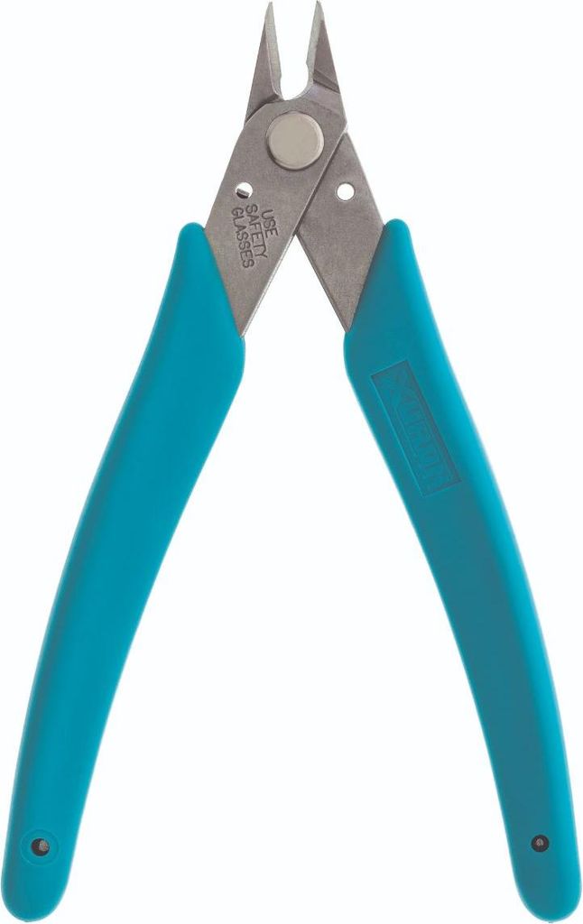 Xuron LX Micro-Shear Seitenschneider polierte Oberfläche blau/silber