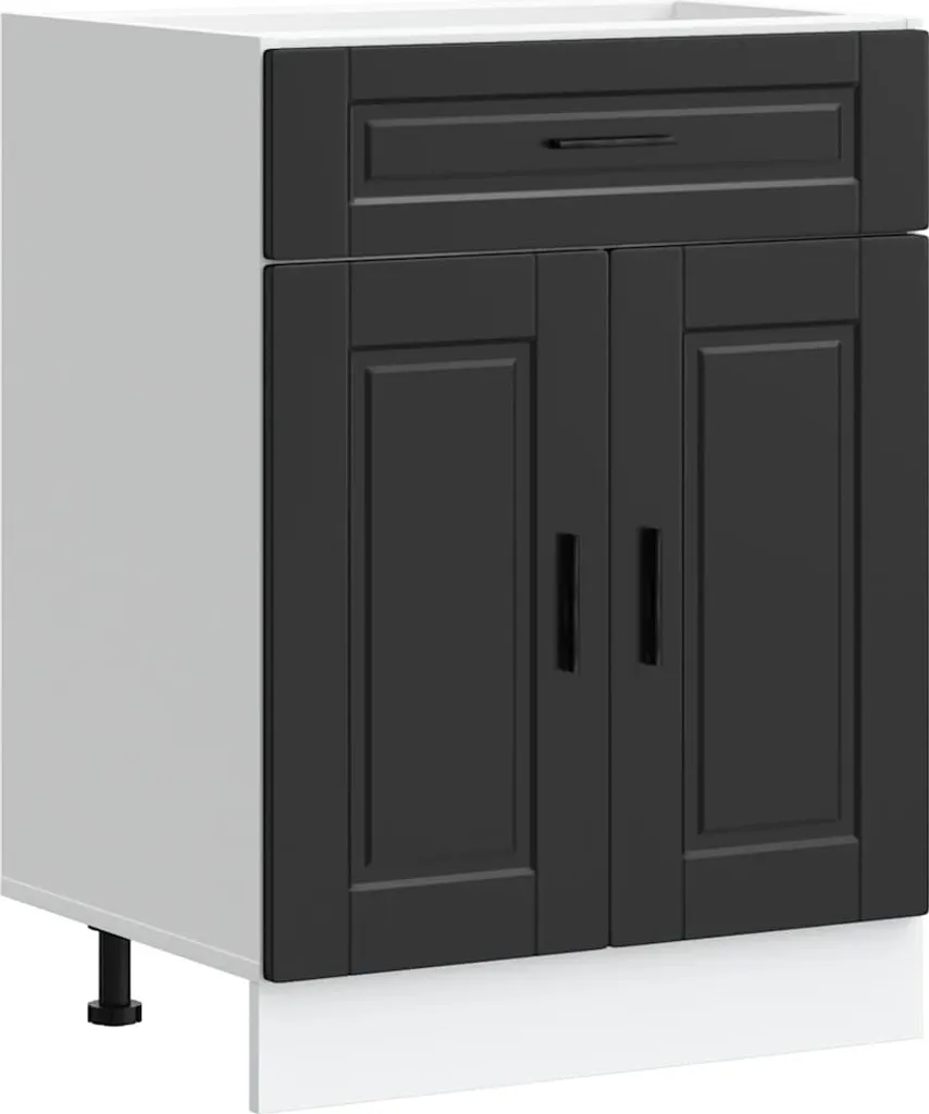 vidaXL Base da cucina Porto nera in legno