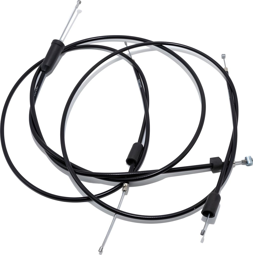 Set: 3 Bowdenzüge schwarz, Scheibenbremse - MZ ETZ 125, 150