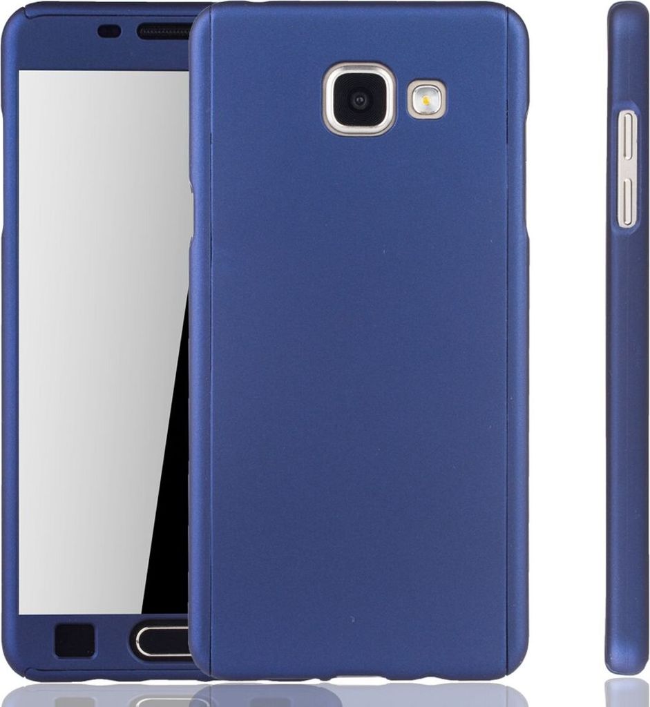 Handyhülle Schutzhülle für Samsung Galaxy A5 (2016) Full Case Cover Displayschutz 360 Blau