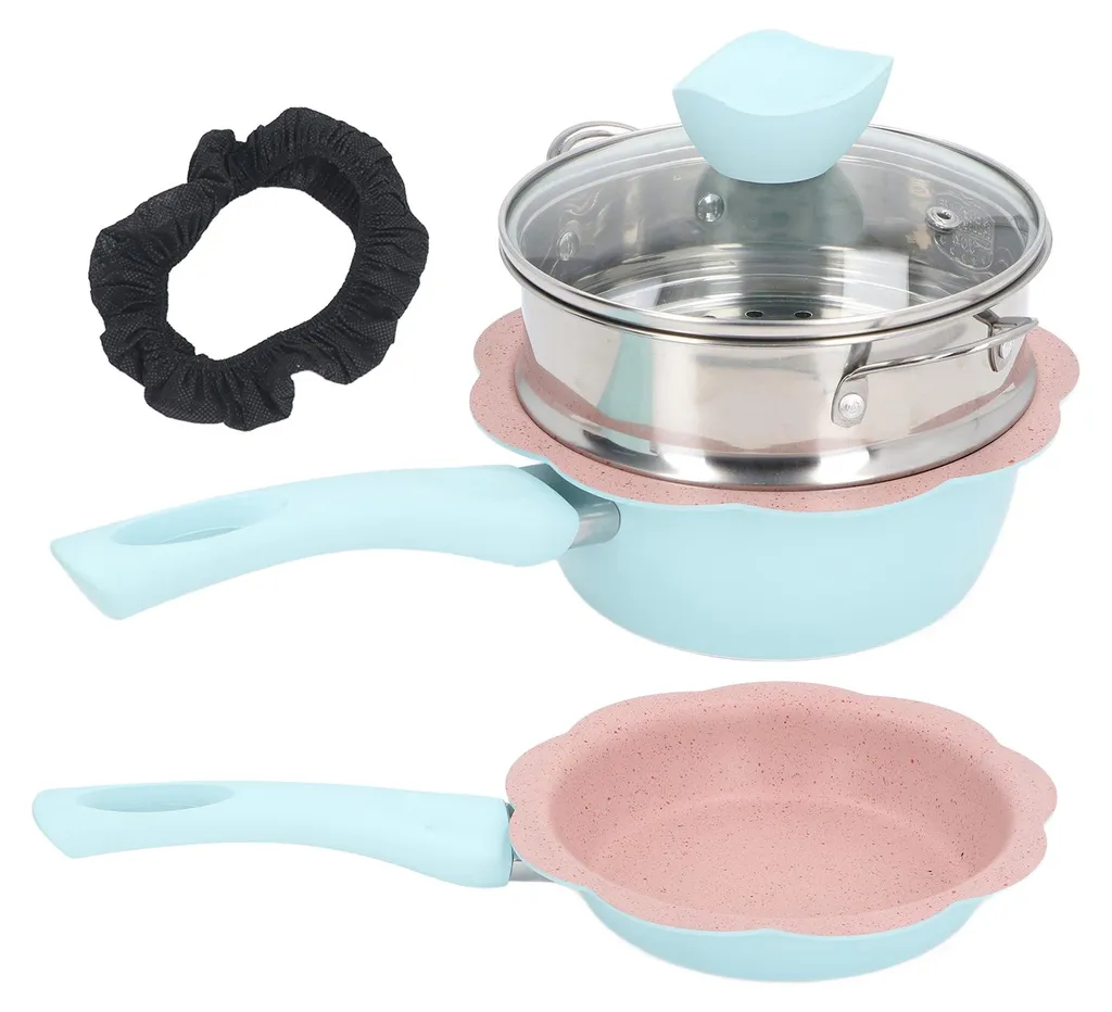 Casserole anti-débordement avec panier vapeur pour une cuisine saine