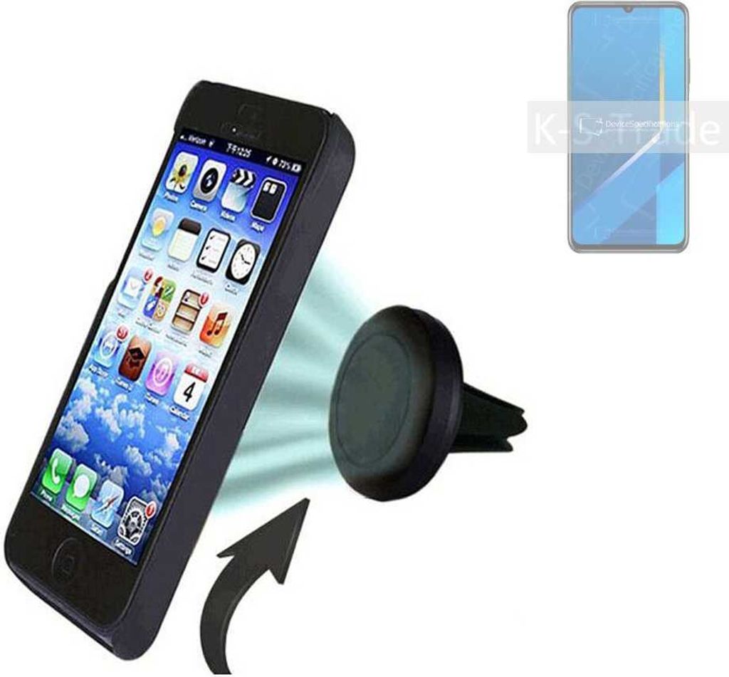 K-S-Trade Kompatibel mit Huawei Honor X10 Max Auto Handy Halterung KFZ Halter Lüftungsgitterhalterung Air Vent mount Smartphone Halter