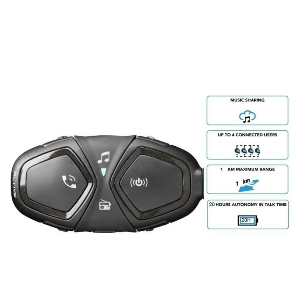 Système Interphone communication kit solo Bluetooth haute fidélité