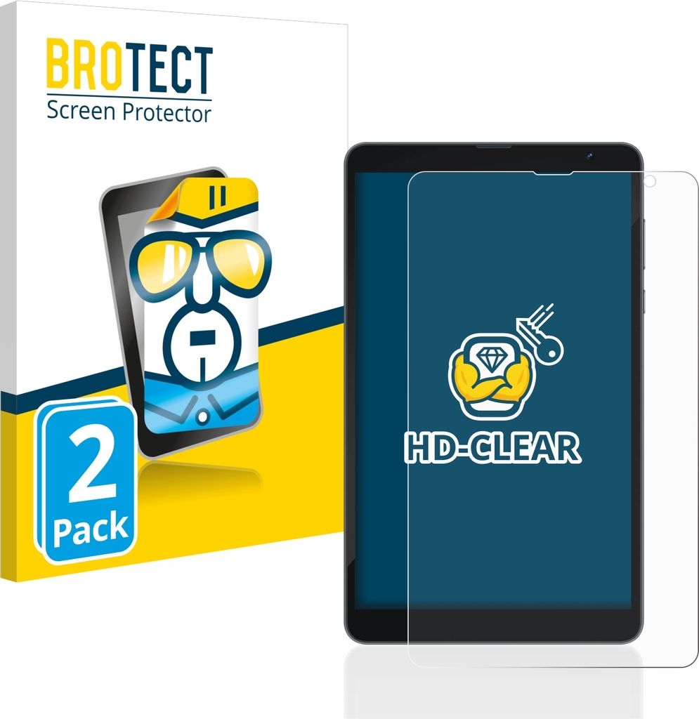 2x Für Blackview Tab 6 Schutzfolie BROTECT Displayschutz Display Schutz Folie Klar Transparent
