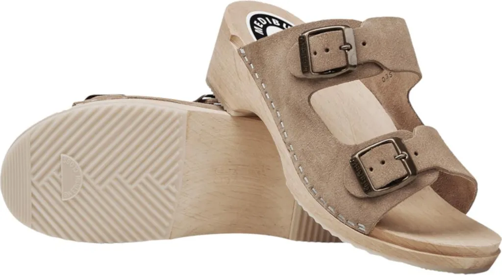 Sabots orthopédiques en bois et cuir pour femme en taille 36 Noir