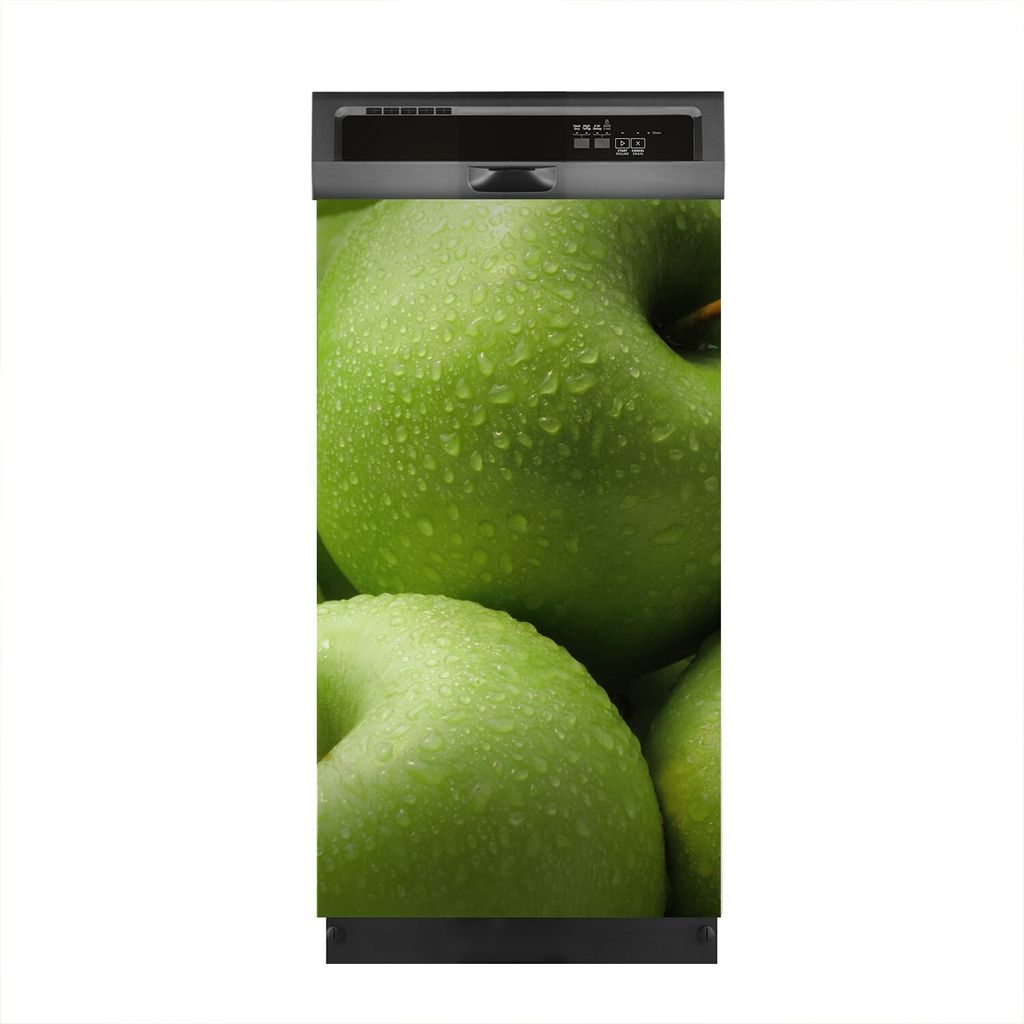 Aufkleber sticker 45x80 cm Dekorative folie Spülmaschine - grüner Apfel Obst