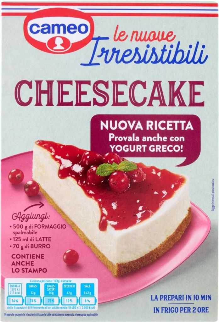 Käsekuchen auf griechischem Joghurt 217g - Cameo Produktbild 