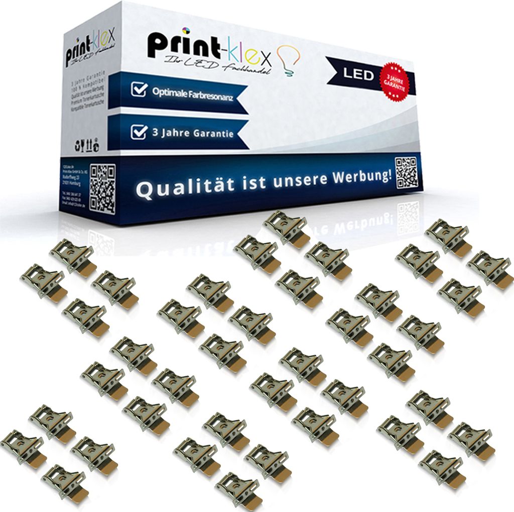 40x LED Panel Befestigungsclips Montageclips Deckenhalterung Set Clips - Office Plus Serie
