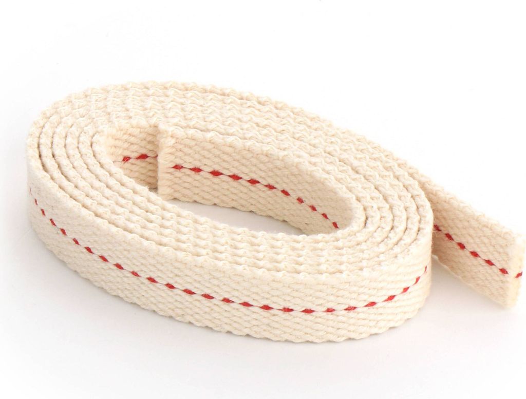 10 Meter Flachbrennerdocht 12,5mm 100% Natürliche Baumwolle Lampendocht 1370