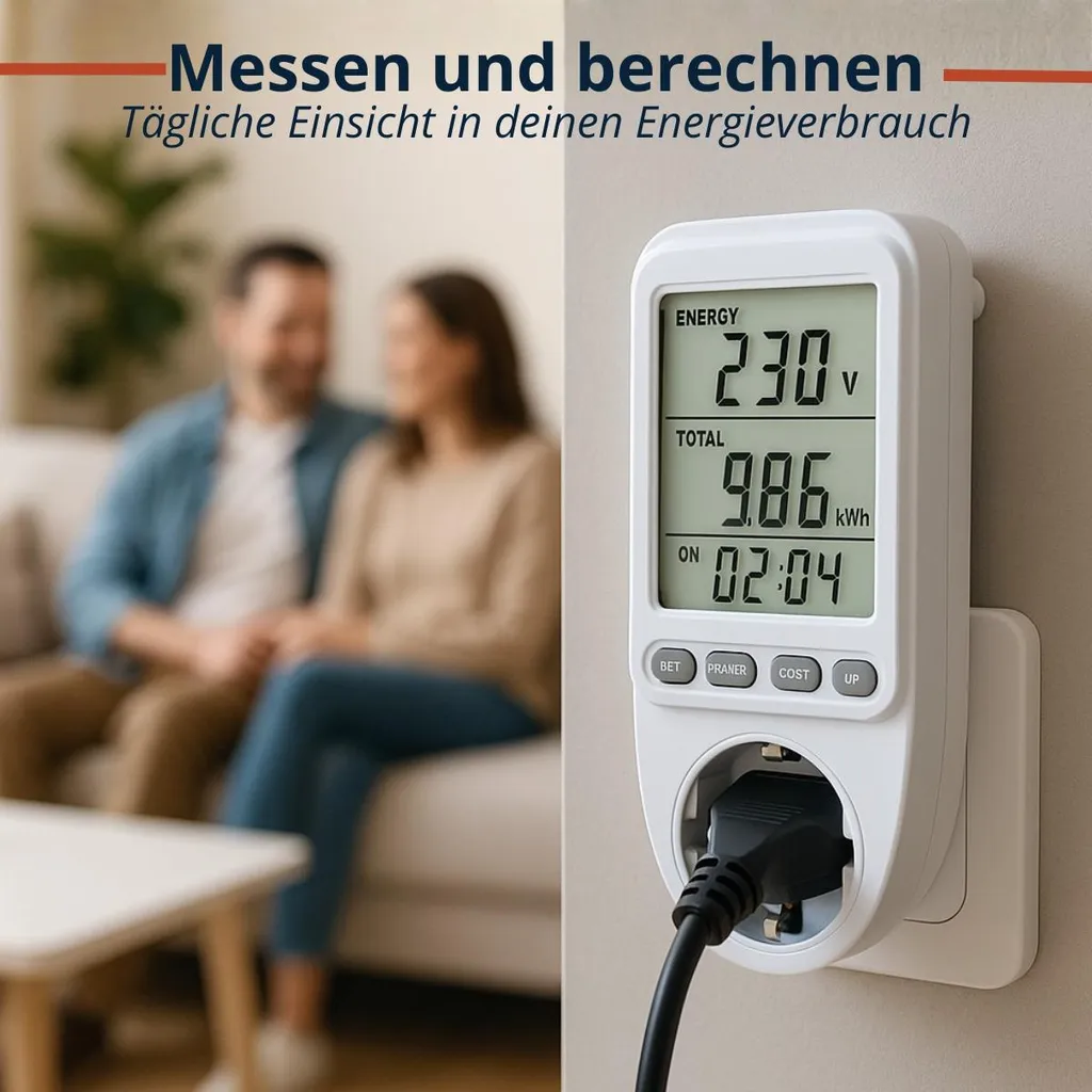 Prise avec Moniteur d'Énergie et Programmateur Intelligent 14,5 cm - 7
