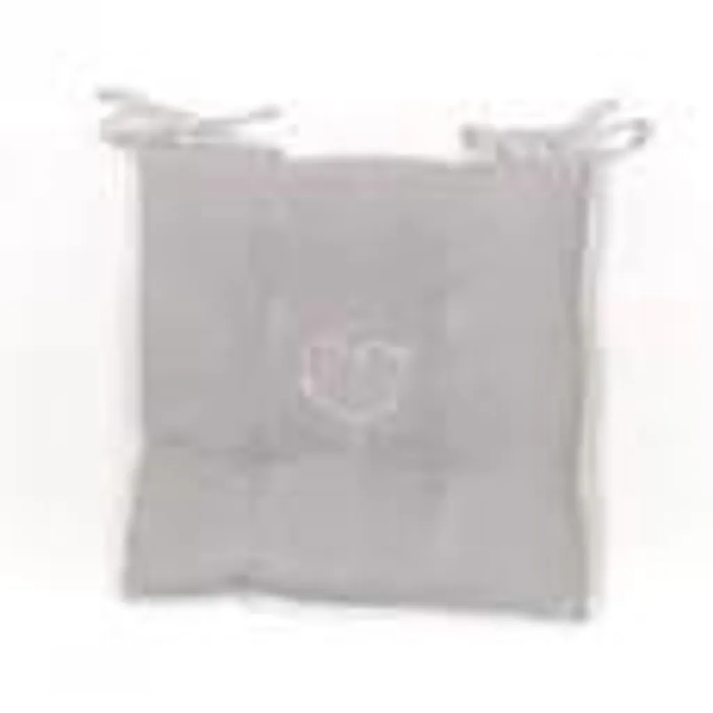 Coussin d'assise 40x40 TODAY CHARME Broderie Constance en Chambray - 5