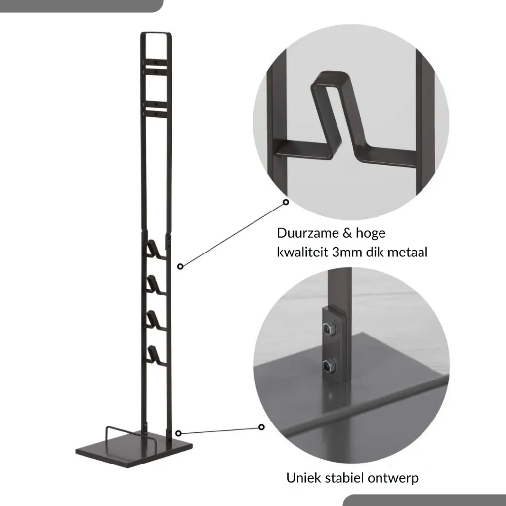 Support Stable en Métal pour Dyson Handheld avec Rangement Accessoires - 4
