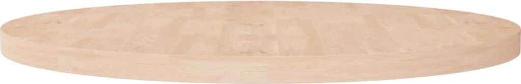 Runde Tischplatte Ø90x4 cm Unbehandeltes Massivholz Eiche