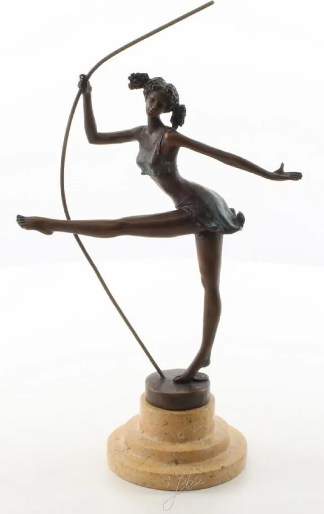 Décoration de luxe sculpture bronze Ballerine pour salon ou bureau chic