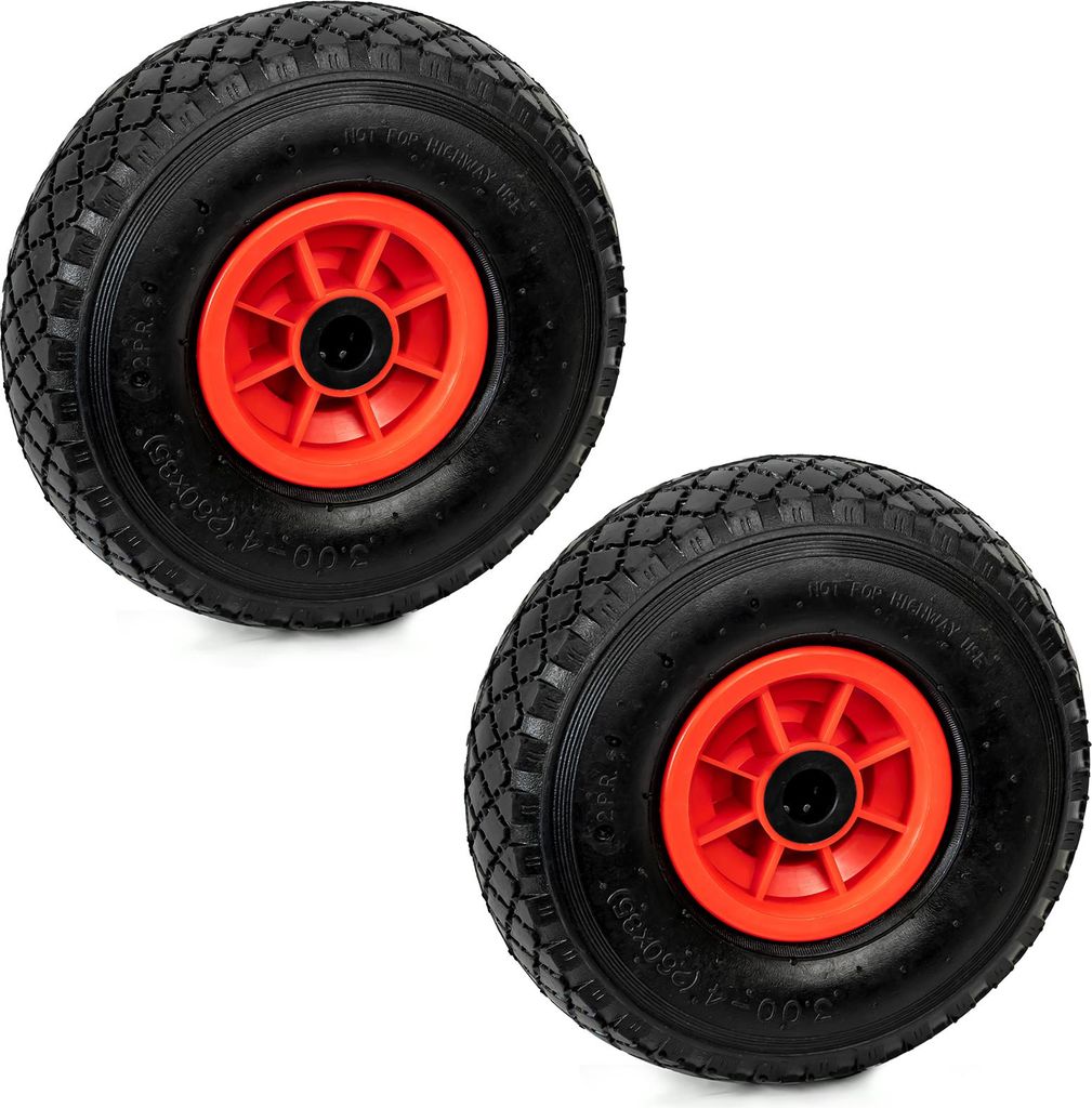 2er Set Grafner® Vollgummi Sackkarrenrad / Bollerwagen Produktbild 