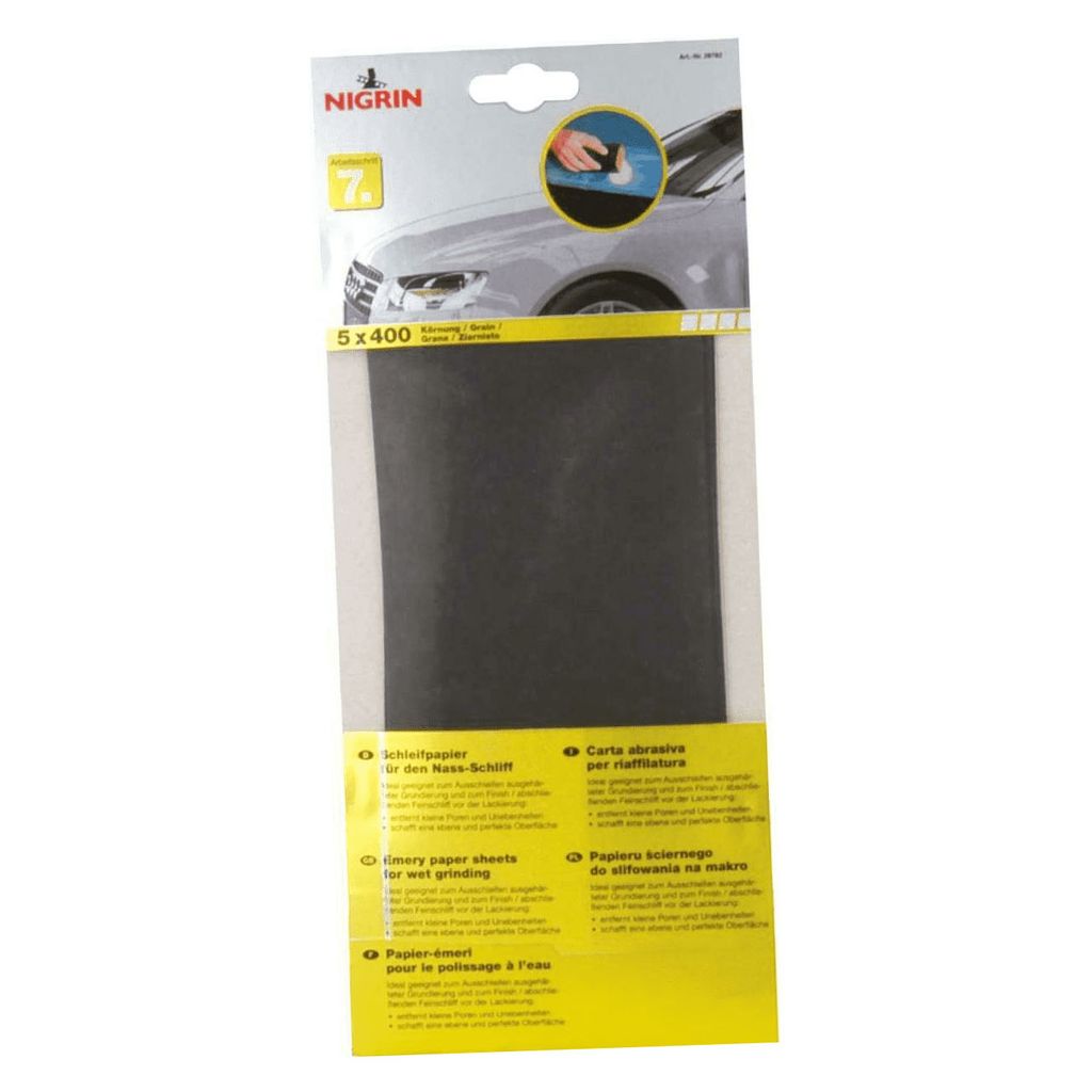 NIGRIN Schleifpapier, Nassschliff, Körnung P400 Produktbild 