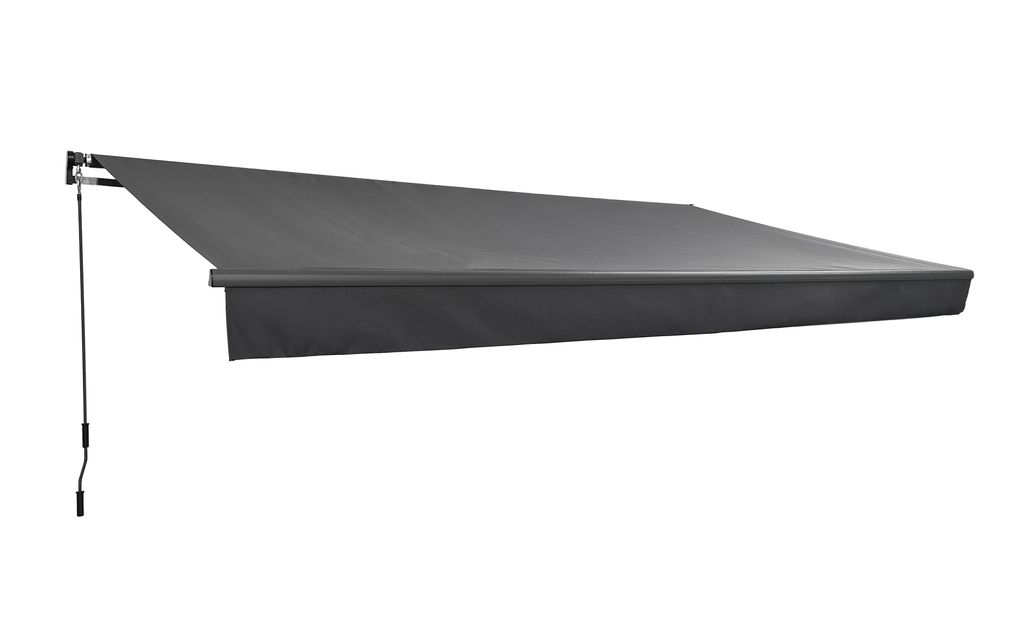 Gelenkarmmarkise, 400x250cm, anthrazit