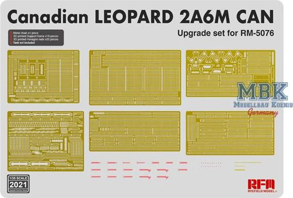 Solution Détails Maquette Leopard 2 A6M CAN Kit RFM2021 Rye Field - 3