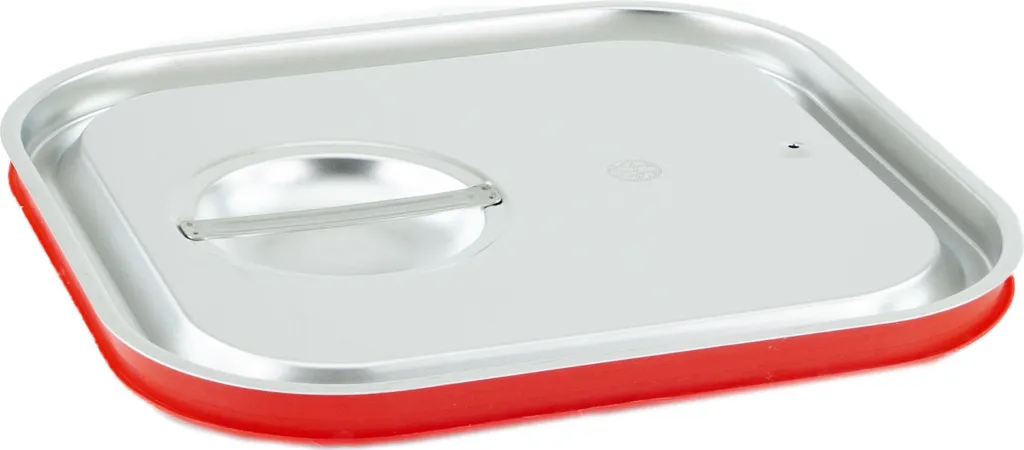 Coperchio GN 2/3 Acciaio Inox GVK ECO con Anello Silicone Ermetico