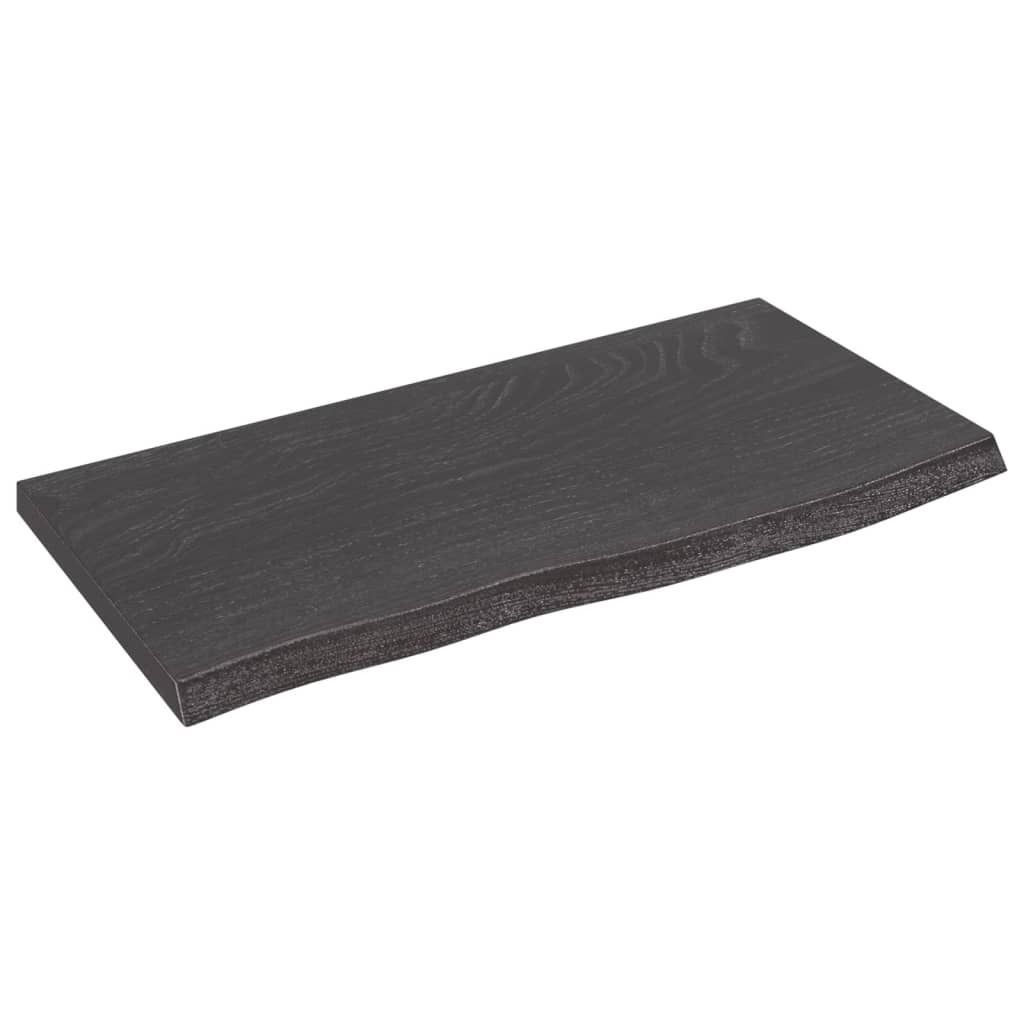 vidaXL Waschtischplatte Dunkelbraun 60x30x2 cm Massivholz Produktbild 