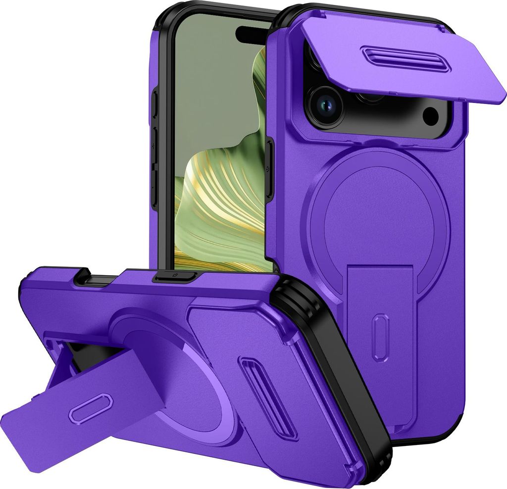 Magnetisch Hülle für iPhone 17 Pro, Dual Layer Stoßfest Produktbild 