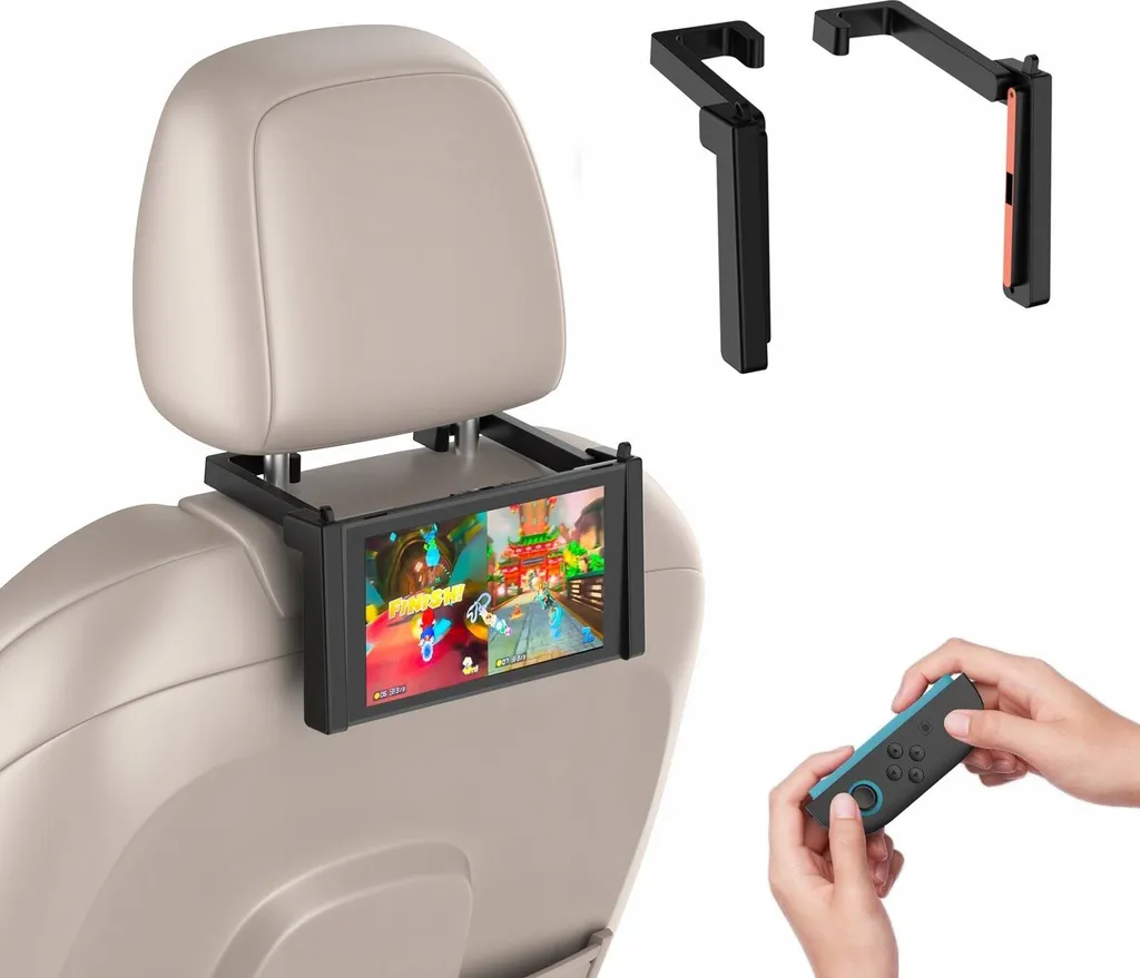 Support Nintendo Switch 2 Anti-Vibration pour Appuie-tête de Voiture