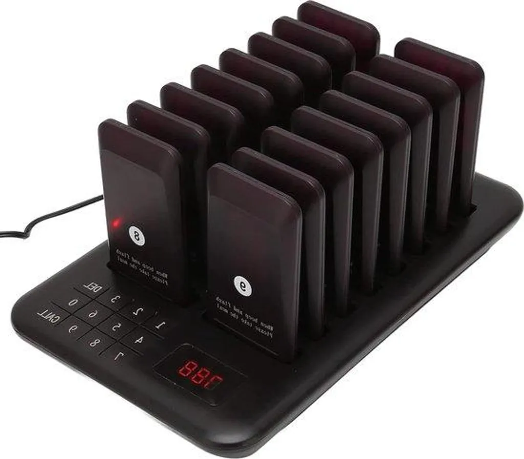 Dites Adieu aux Files d'Attente avec ce Système de Pager sans Fil de 16