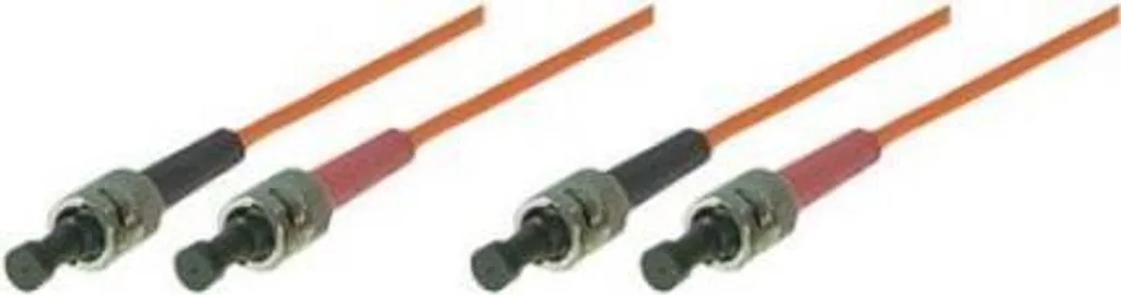 Câble fibre optique OM2 50/125 ST-ST Orange 5m - Réf 75805 Haute Qualité