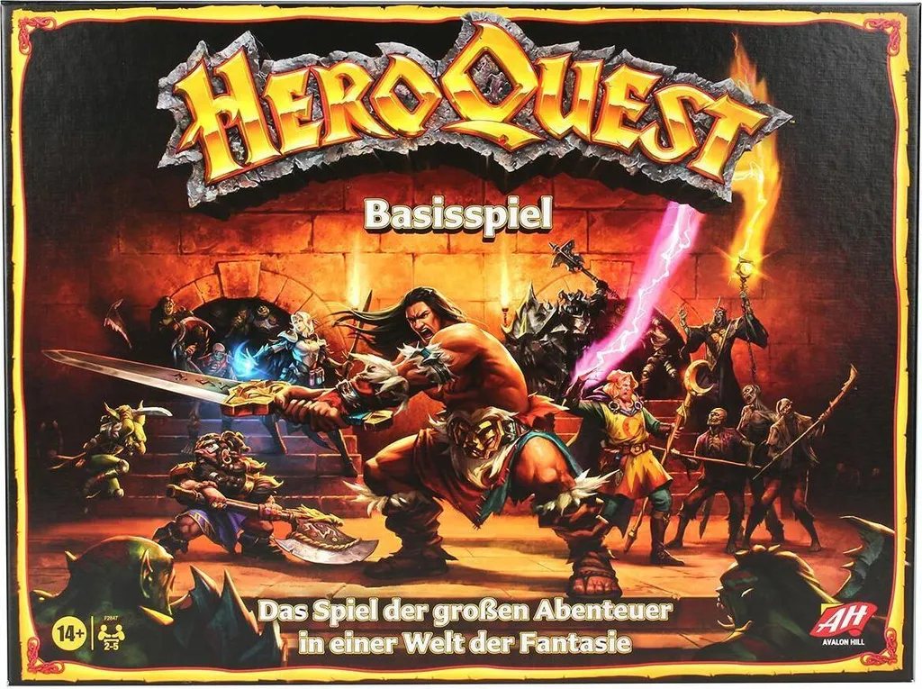 HeroQuest Système de Jeu de Base 2022 Version Anglaise - Jeu Hasbro
