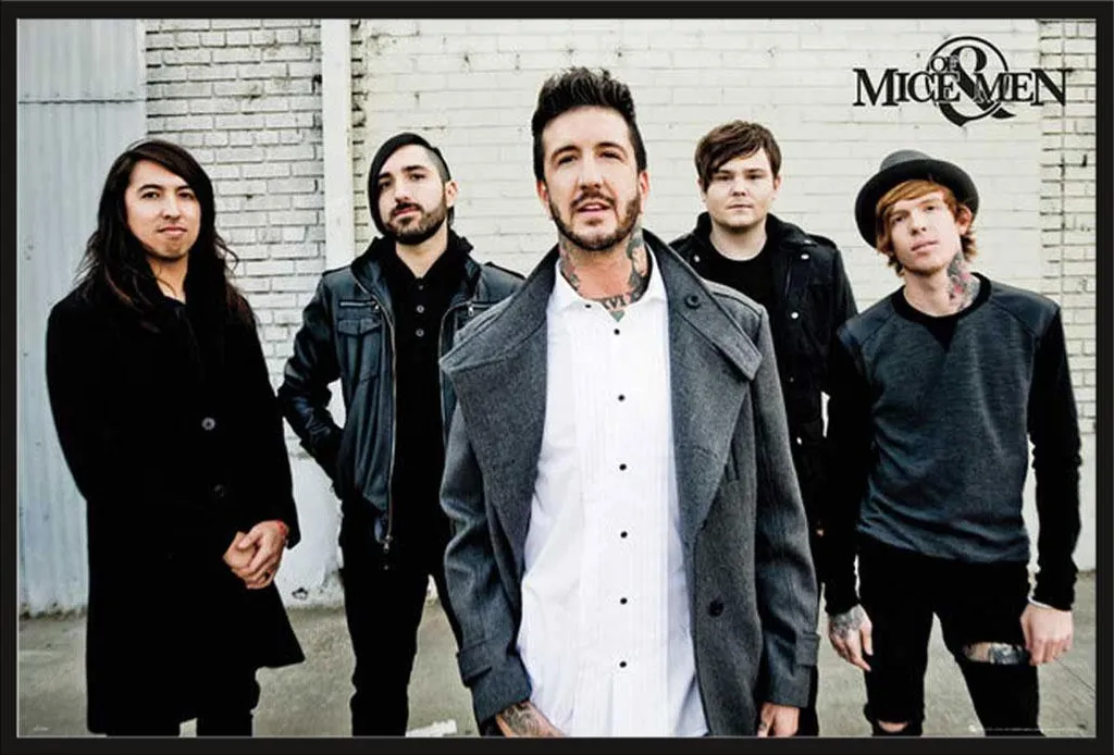 Poster Of Mice and Men 61x91,5 + Cornice Shinsuke Plastica e Acrilico