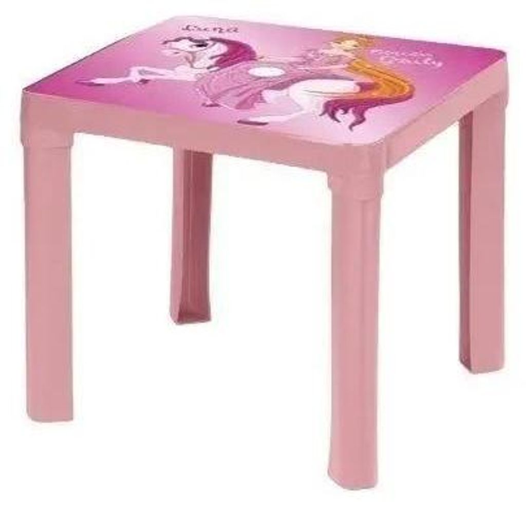 Pastellrosa Plastiktisch – 3toysm