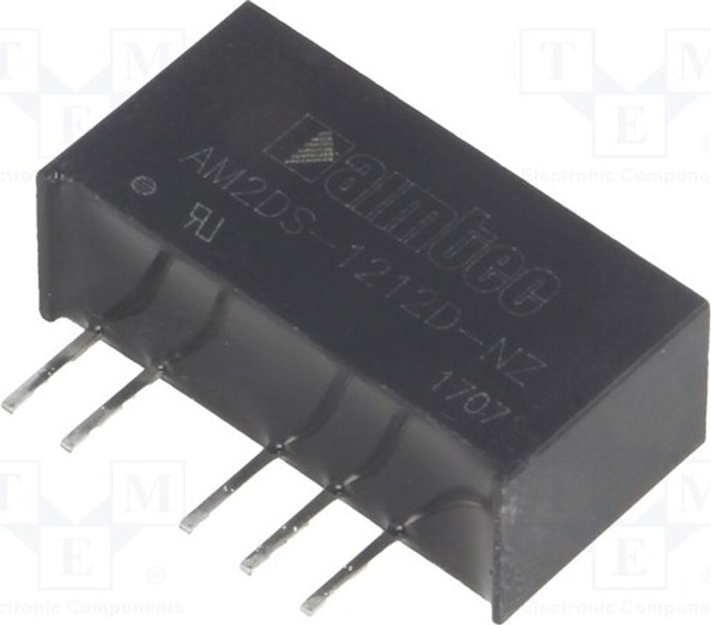 1x Wandler: DC/DC UEing: 10,8÷13,2V UAusg2: -12VDC AM2DS-1212D-NZ DC/DC Wandler 2W