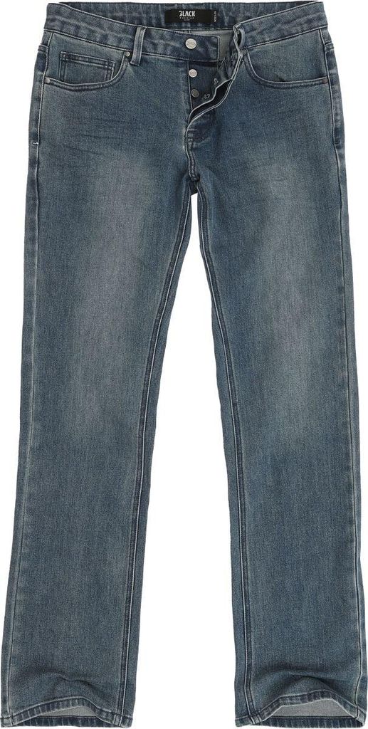 Black Premium by EMP Herren blaue Boot-Cut Jeans W33L34
