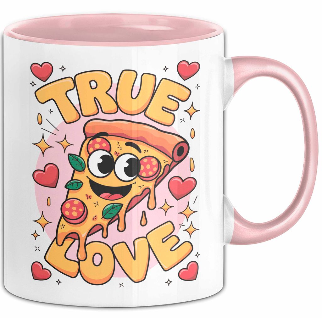 Pizza Liebhaber Tasse Geschenk Lustige Geschenkidee Spruch Für Käse Liebhaber (Rosa)