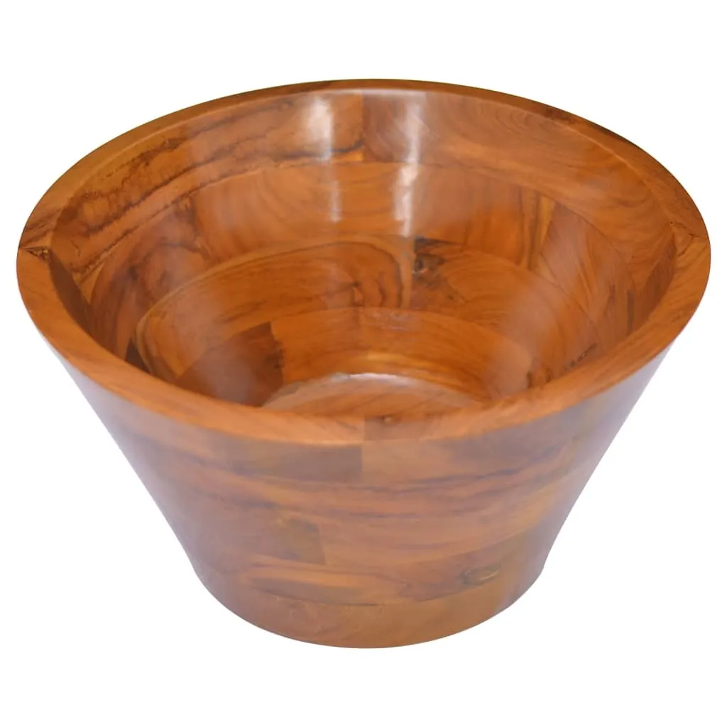 Lavabo Appoggio Teak 40cm vidaXL | Design Moderno Bagno Legno - 2