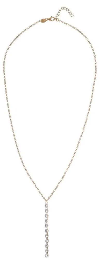 Collier plaqué zircons haute brillance AL5055 : finition premium